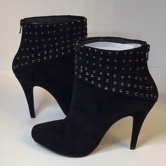 MIXX  JENNY BLACK SUEDE ANKLE SHOES SZ 10 - Picture 5 of 13